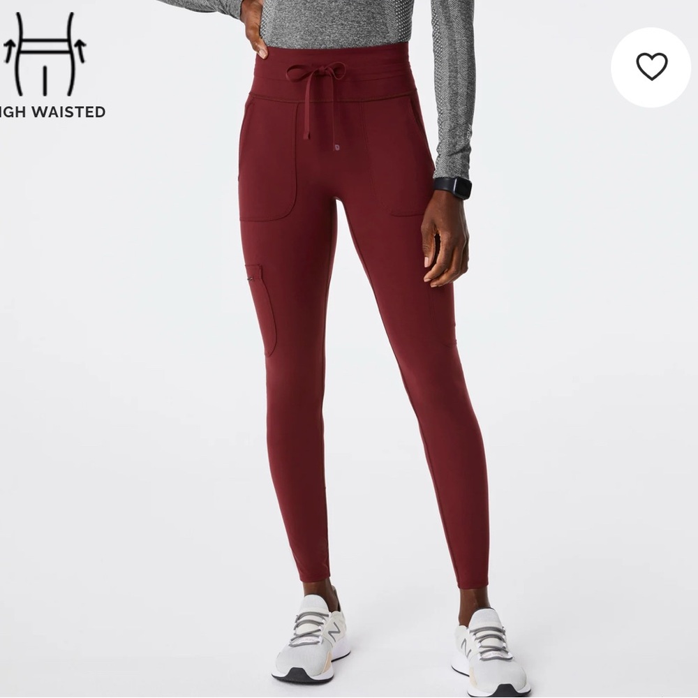Burgundy Figs High Waisted Seville ScrubLegging